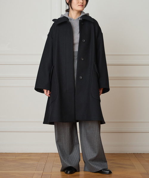 セール】IENA LA BOUCLE ハードメルトンスタンドネックコート（その他