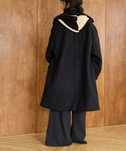 IENA LA BOUCLE(イエナラブークル)の「IENA LA BOUCLE ハードメルトンスタンドネックコート(その他アウター・レディース・アーミー/ブラック・FREE)」の17枚目の写真