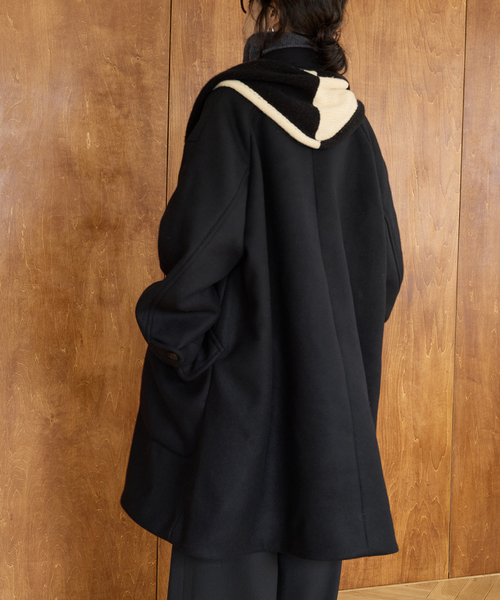 IENA LA BOUCLE(イエナラブークル)の「IENA LA BOUCLE ハードメルトンスタンドネックコート(その他アウター・レディース・アーミー/ブラック・FREE)」の19枚目の写真