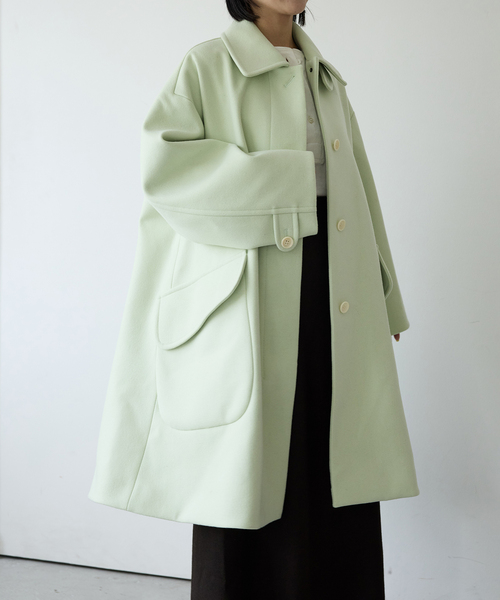 IENA LA BOUCLE(イエナラブークル)の「IENA LA BOUCLE ハードメルトンスタンドネックコート(その他アウター・レディース・アーミー/ブラック・FREE)」の22枚目の写真