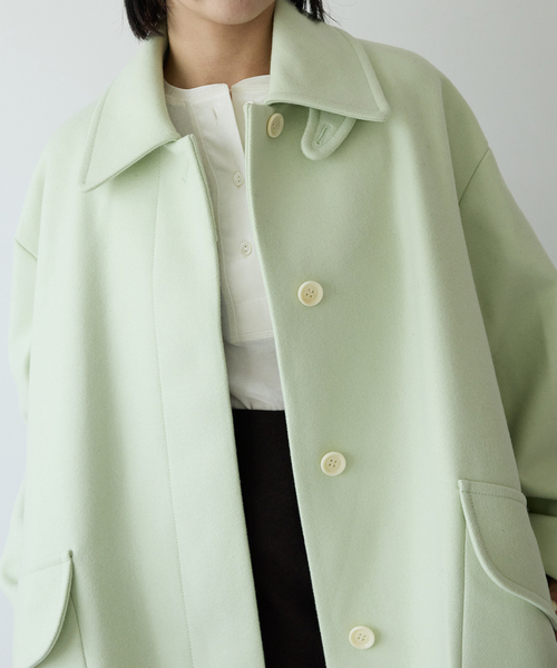 セール】IENA LA BOUCLE ハードメルトンスタンドネックコート（その他