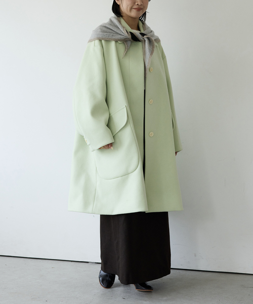 セール】IENA LA BOUCLE ハードメルトンスタンドネックコート（その他