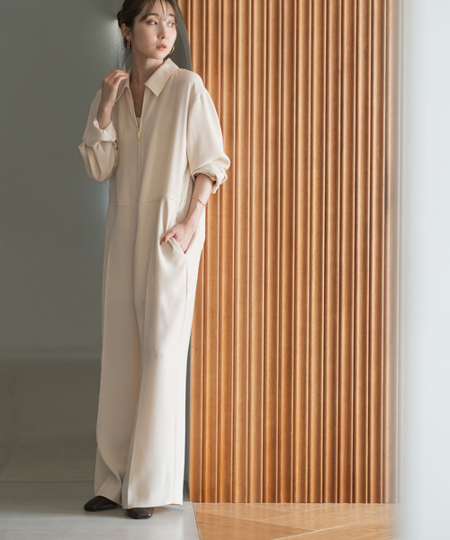 Noble（ノーブル）の「フロントZIPオールインワン（つなぎ