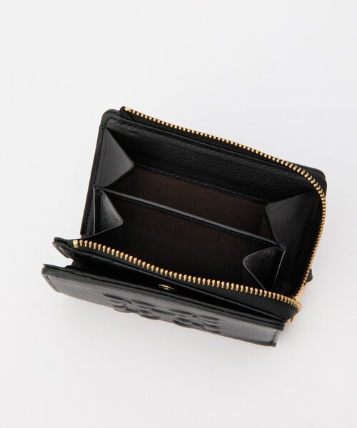 russet エンボスモノグラムハーフウォレット Black エンボスモノグラムハーフウォレット（財布）｜russet（ラシット）の