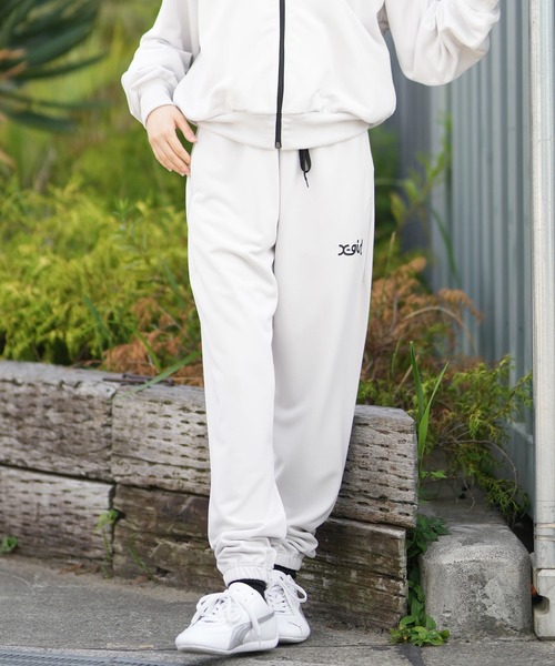 X-girl(エックスガール)の「X-girl SPORTS/エックスガールスポーツ スウェットパンツ セットアップ対応 155253031010(その他パンツ・レディース・オフホワイト/ブラック/ブラウン・L/M)」の9枚目の写真
