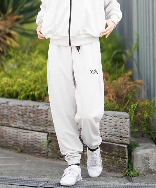 X-girl(エックスガール)の「X-girl SPORTS/エックスガールスポーツ スウェットパンツ セットアップ対応 155253031010(その他パンツ・レディース・オフホワイト/ブラック/ブラウン・L/M)」の10枚目の写真