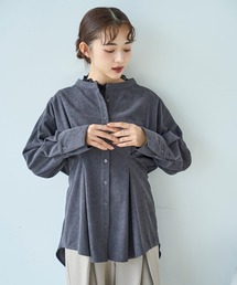 コーデュロイ チュニックシャツ【588095】
