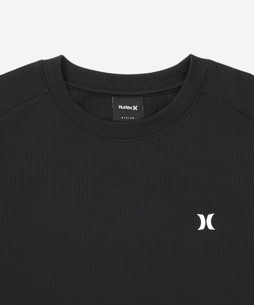 Hurley （ハーレー）の「【Hurley/ハーレー】ヘビーウェイトサーマルTシャツ　吸水速乾　オーバーサイズシルエット　THERMAL BP SS（Tシャツ/カットソー・メンズ・ブラック/オフホワイト/カーキブラウン/ブラック×イエロー/ブラック×ブルー/ブラック×ピンク・LARGE/MEDIUM/SMALL/X-LARGE）」の11枚目の写真