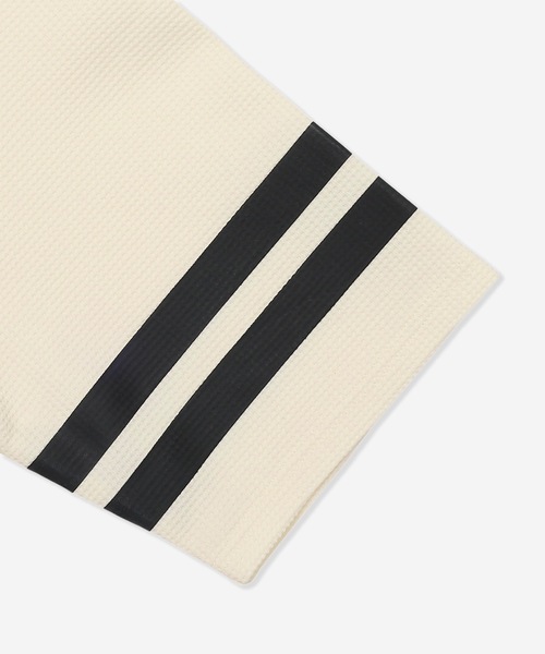 Hurley （ハーレー）の「【Hurley/ハーレー】ヘビーウェイトサーマルTシャツ　吸水速乾　オーバーサイズシルエット　THERMAL BP SS（Tシャツ/カットソー・メンズ・ブラック/オフホワイト/カーキブラウン/ブラック×イエロー/ブラック×ブルー/ブラック×ピンク・LARGE/MEDIUM/SMALL/X-LARGE）」の9枚目の写真