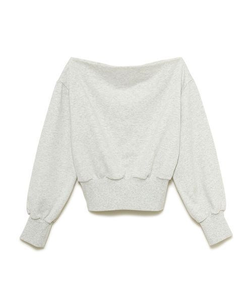 Stylevoice for xxx(スタイルヴォイスフォー)の「<kannaさんコラボ>スウェットドロップショルダーオフショルプルオーバー(スウェット・レディース・ライトグレー/クリーム/モカ・F)」の11枚目の写真