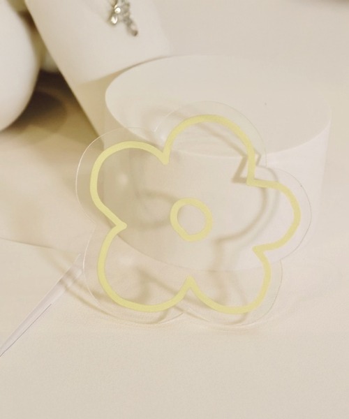 IRADOWL(アイラドール)の「【アイラドール room】レトロ花柄クリアコースター(ランチョンマット/テーブルウェア・レディース・ブルー/レッド/オレンジ/イエロー・FREE)」の2枚目の写真