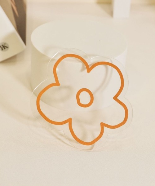 IRADOWL(アイラドール)の「【アイラドール room】レトロ花柄クリアコースター(ランチョンマット/テーブルウェア・レディース・ブルー/レッド/オレンジ/イエロー・FREE)」の4枚目の写真