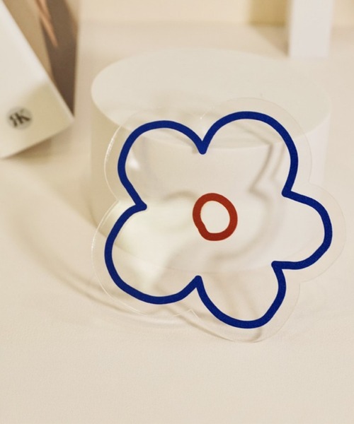IRADOWL(アイラドール)の「【アイラドール room】レトロ花柄クリアコースター(ランチョンマット/テーブルウェア・レディース・ブルー/レッド/オレンジ/イエロー・FREE)」の1枚目の写真