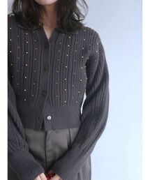 LAGUNAMOON | ビジューカーデニットプルオーバー(ニット/セーター)