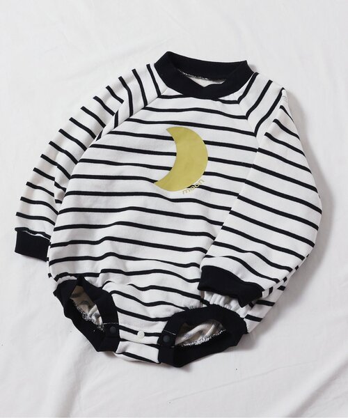 apres les cours（アプレレクール）の「【WEB限定】ラグランスリーブボディースーツ（ロンパース・キッズ・アイボリー/レッド/その他2/ネイビー・70/80）」の4枚目の写真