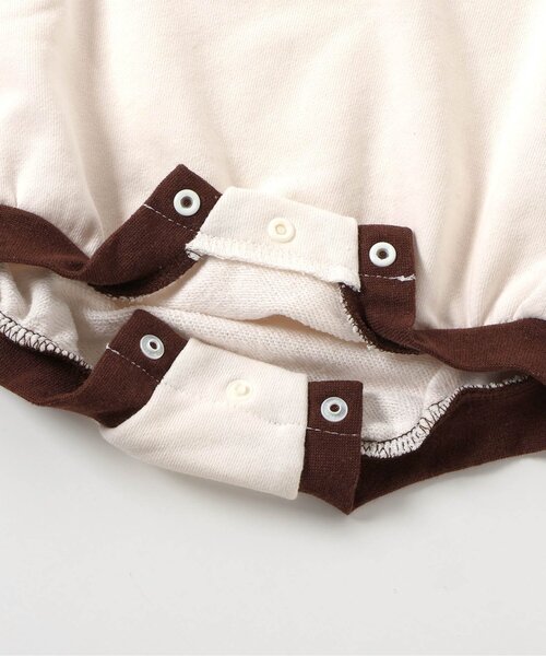 apres les cours（アプレレクール）の「【WEB限定】ラグランスリーブボディースーツ（ロンパース・キッズ・アイボリー/レッド/その他2/ネイビー・70/80）」の10枚目の写真