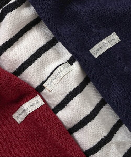 apres les cours（アプレレクール）の「【WEB限定】ラグランスリーブボディースーツ（ロンパース・キッズ・アイボリー/レッド/その他2/ネイビー・70/80）」の9枚目の写真