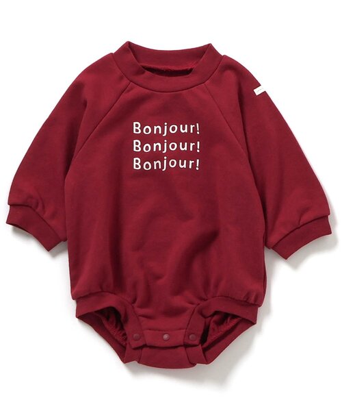 apres les cours（アプレレクール）の「【WEB限定】ラグランスリーブボディースーツ（ロンパース・キッズ・アイボリー/レッド/その他2/ネイビー・70/80）」の13枚目の写真