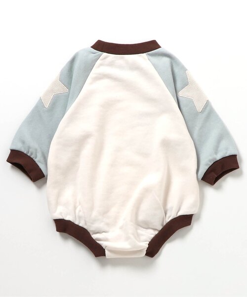 apres les cours（アプレレクール）の「【WEB限定】ラグランスリーブボディースーツ（ロンパース・キッズ・アイボリー/レッド/その他2/ネイビー・70/80）」の8枚目の写真