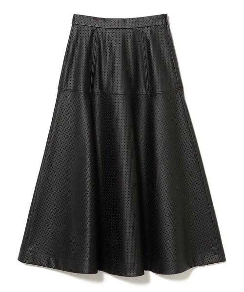 Ray BEAMS（レイビームス）の「フェイクレザー パンチング スカート（スカート・レディース・ブラック/ダークブラウン・0/1）」の15枚目の写真