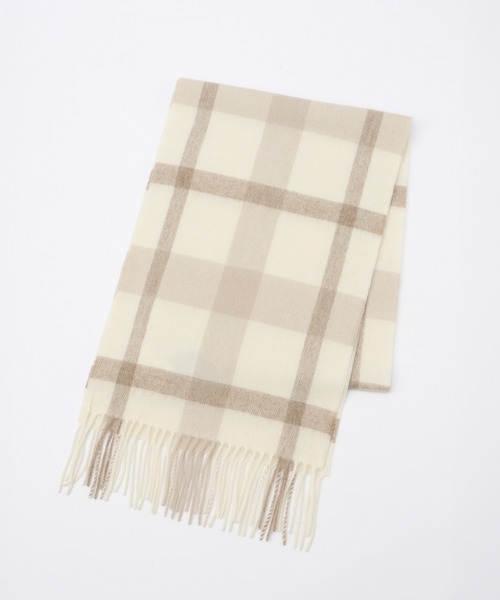 Honeys（ハニーズ）の「ウールマフラー（マフラー・レディース・サックスブルー系/ベージュ/ブラウン系その他/グレー系その他/ホワイト×ブラウン/ベージュ系その他/ライトグレー/ピンク/ダークブラウン・FREE）」の18枚目の写真