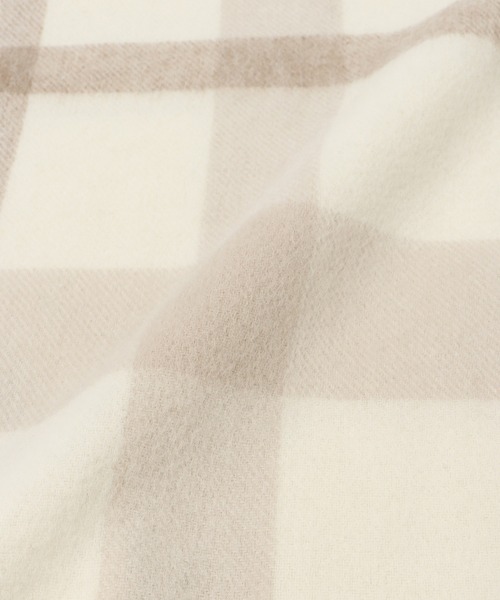 Honeys（ハニーズ）の「ウールマフラー（マフラー・レディース・サックスブルー系/ベージュ/ブラウン系その他/グレー系その他/ホワイト×ブラウン/ベージュ系その他/ライトグレー/ピンク/ダークブラウン・FREE）」の19枚目の写真