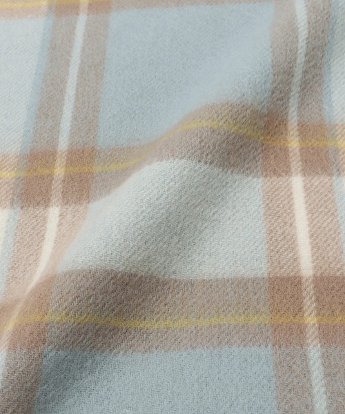 Honeys（ハニーズ）の「ウールマフラー（マフラー・レディース・サックスブルー系/ベージュ/ブラウン系その他/グレー系その他/ホワイト×ブラウン/ベージュ系その他/ライトグレー/ピンク/ダークブラウン・FREE）」の21枚目の写真