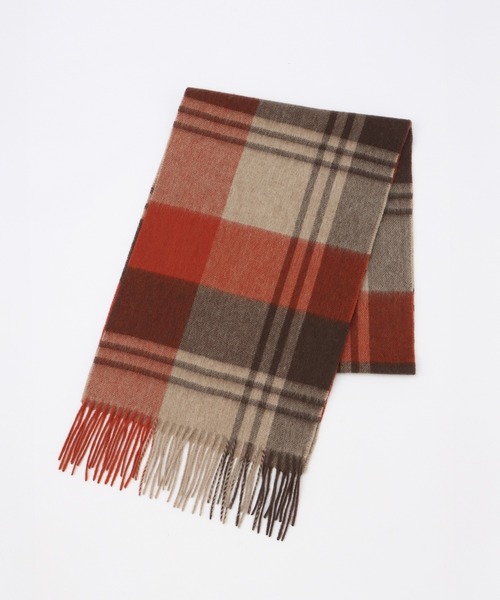 Honeys（ハニーズ）の「ウールマフラー（マフラー・レディース・サックスブルー系/ベージュ/ブラウン系その他/グレー系その他/ホワイト×ブラウン/ベージュ系その他/ライトグレー/ピンク/ダークブラウン・FREE）」の22枚目の写真