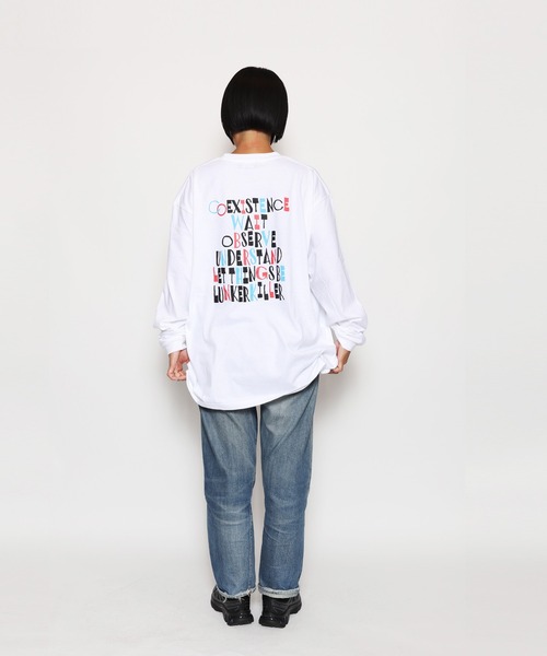 LUNKER KILLER(ランカーキラー)の「COEXISTENCE "Let things be" BIG L/S-Tee(Tシャツ/カットソー・メンズ・ホワイト・L/XL)」の1枚目の写真