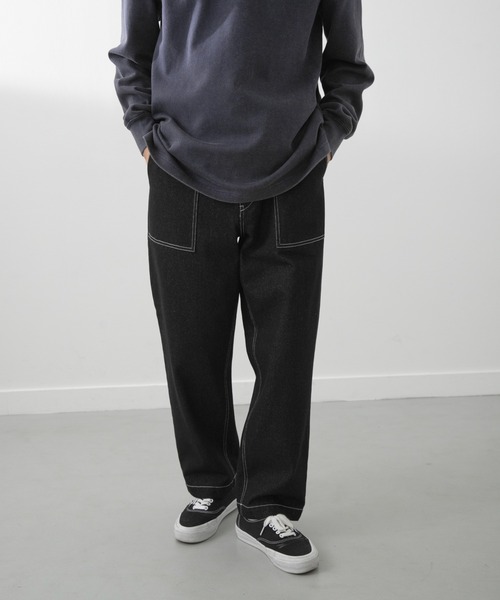 アーギュー argue モブベイカーパンツ　ブラック 新品•美品】argue モブベイカーパンツ黒 サイズ① - メルカリ