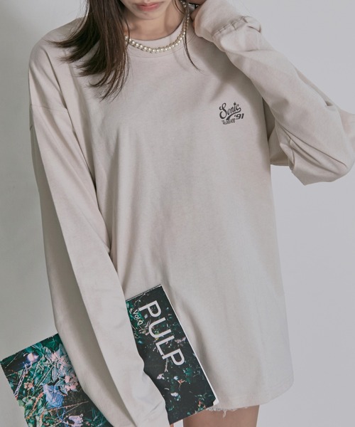 SILVER BULLET(シルバーバレット)の「『SILVER BULLET SELECT AP/シルバーバレットセレクト』SONIC USED風ptロンT【Z】(Tシャツ/カットソー・レディース・ブラック系2/ホワイト系1/ホワイト系2/ブラック系1・M/L/LL)」の2枚目の写真