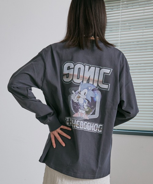 SILVER BULLET(シルバーバレット)の「『SILVER BULLET SELECT AP/シルバーバレットセレクト』SONIC USED風ptロンT【Z】(Tシャツ/カットソー・レディース・ブラック系2/ホワイト系1/ホワイト系2/ブラック系1・M/L/LL)」の11枚目の写真