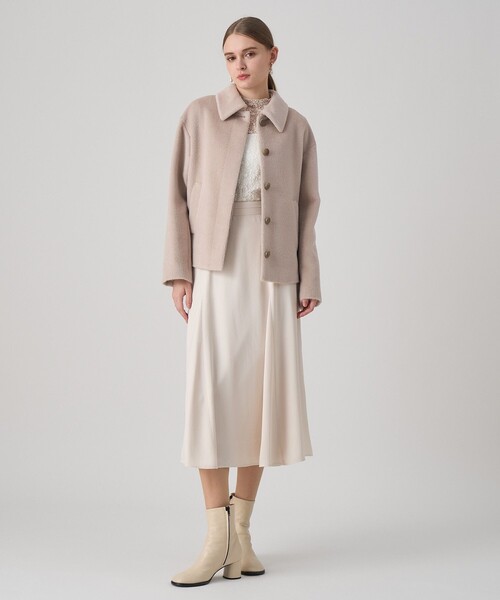 アルパカシャギーショートコート（テーラードジャケット）｜ANAYI