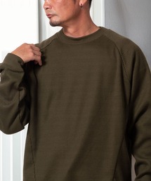 (SA) 裏起毛 ワッフル 長袖 Tシャツ