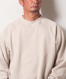 (SA) 裏起毛 ワッフル 長袖 Tシャツ