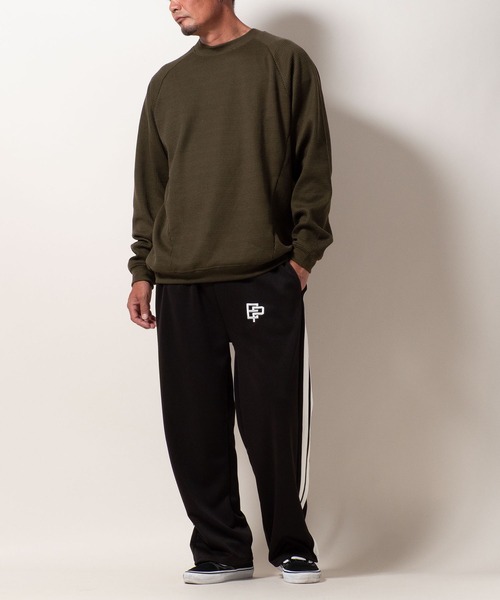 BAYBLO(ベイブロ)の「(SA) 裏起毛 ワッフル 長袖 Tシャツ(Tシャツ/カットソー・メンズ・アイボリー/ネイビー/ブラック/チャコールグレー/オリーブ・L/M/LL)」の16枚目の写真
