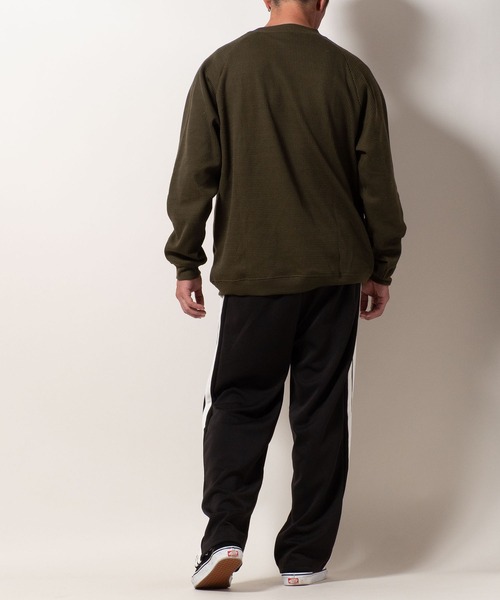 BAYBLO(ベイブロ)の「(SA) 裏起毛 ワッフル 長袖 Tシャツ(Tシャツ/カットソー・メンズ・アイボリー/ネイビー/ブラック/チャコールグレー/オリーブ・L/M/LL)」の17枚目の写真