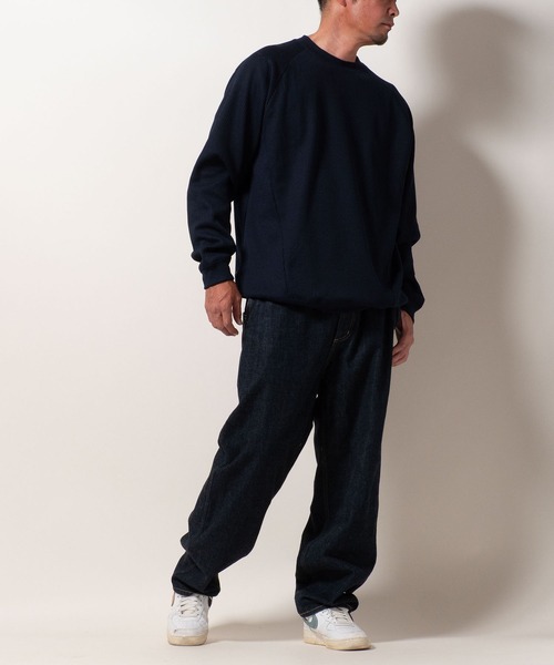 BAYBLO(ベイブロ)の「(SA) 裏起毛 ワッフル 長袖 Tシャツ(Tシャツ/カットソー・メンズ・アイボリー/ネイビー/ブラック/チャコールグレー/オリーブ・L/M/LL)」の21枚目の写真
