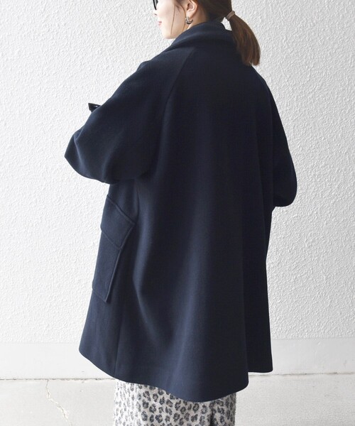 SHIPS any: カシミヤ ミックス スタンドカラー ミドル コート（その他