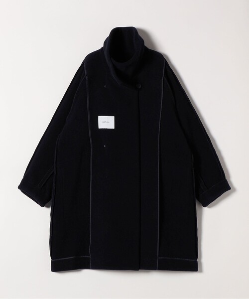 セール】SHIPS any: カシミヤ ミックス スタンドカラー ミドル コート