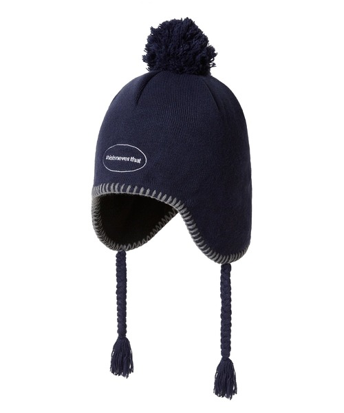 Pom Earflap Beanie（ニットキャップ/ビーニー）｜thisisneverthat