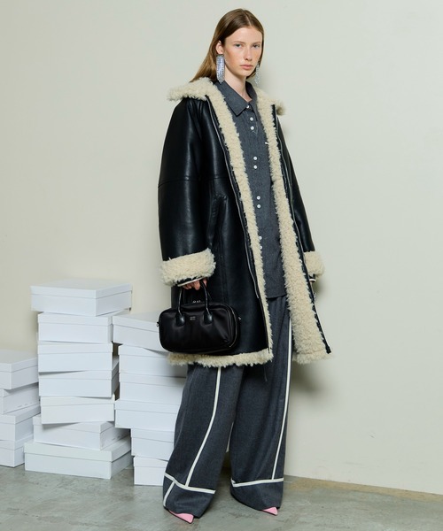Reversible Faux Mouton Coat / リバーシブルフェイクムートンコート
