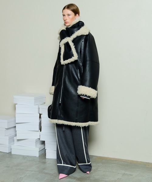 Reversible Faux Mouton Coat / リバーシブルフェイクムートンコート