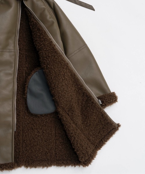 Reversible Faux Mouton Coat / リバーシブルフェイクムートンコート