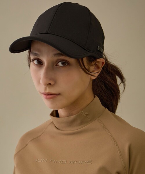 JUN&ROPE'(ジュンアンドロペ)の「【NOIR】【撥水】コーデュラナイロンベーシックキャップ(キャップ・レディース・ベージュ/ブラック・FREE)」の3枚目の写真