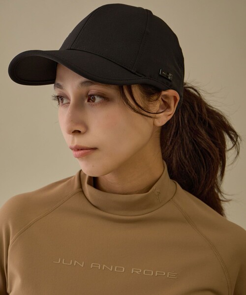 JUN&ROPE'(ジュンアンドロペ)の「【NOIR】【撥水】コーデュラナイロンベーシックキャップ(キャップ・レディース・ベージュ/ブラック・FREE)」の4枚目の写真