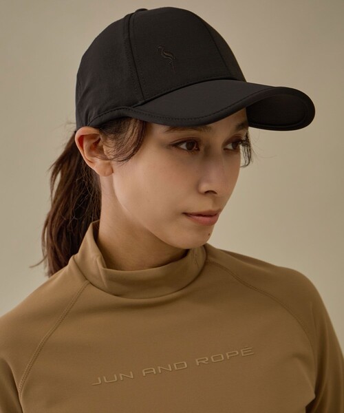 JUN&ROPE'(ジュンアンドロペ)の「【NOIR】【撥水】コーデュラナイロンベーシックキャップ(キャップ・レディース・ベージュ/ブラック・FREE)」の5枚目の写真