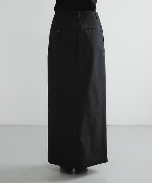 URBAN RESEARCH（アーバンリサーチ）の「new basic　BRADFORD WOOL SKIRT（スカート・レディース・ブラック/ブラウン・40/36/38）」の10枚目の写真