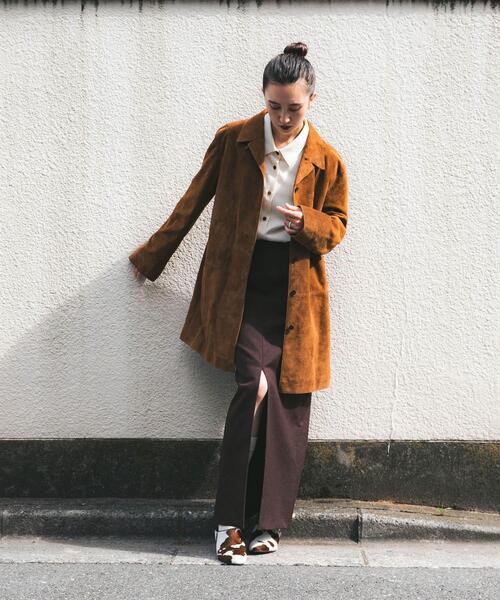 URBAN RESEARCH（アーバンリサーチ）の「new basic　BRADFORD WOOL SKIRT（スカート・レディース・ブラック/ブラウン・40/36/38）」の14枚目の写真