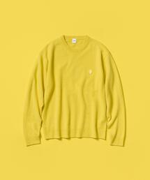 TAKEO KIKUCHI（タケオキクチ）の「【Air Palette Knit】ワンポイント カラーニット プルオーバー（ニット/セーター）」
